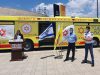 מגן דוד אדום משיק אוטובוסים לפינוי חולים ופצועים ברמת ניידת טיפול נמרץ